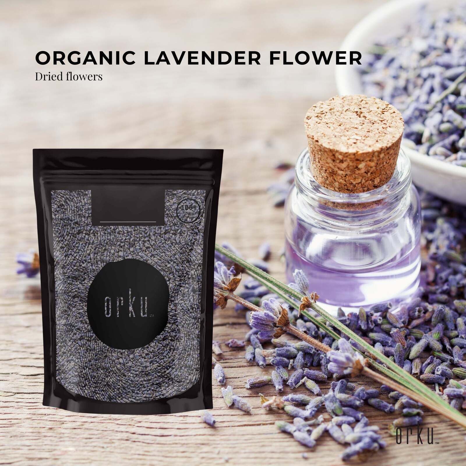 100g Organic Lavender Flower - Dried Fragrant Lavendula Angustifolia Price