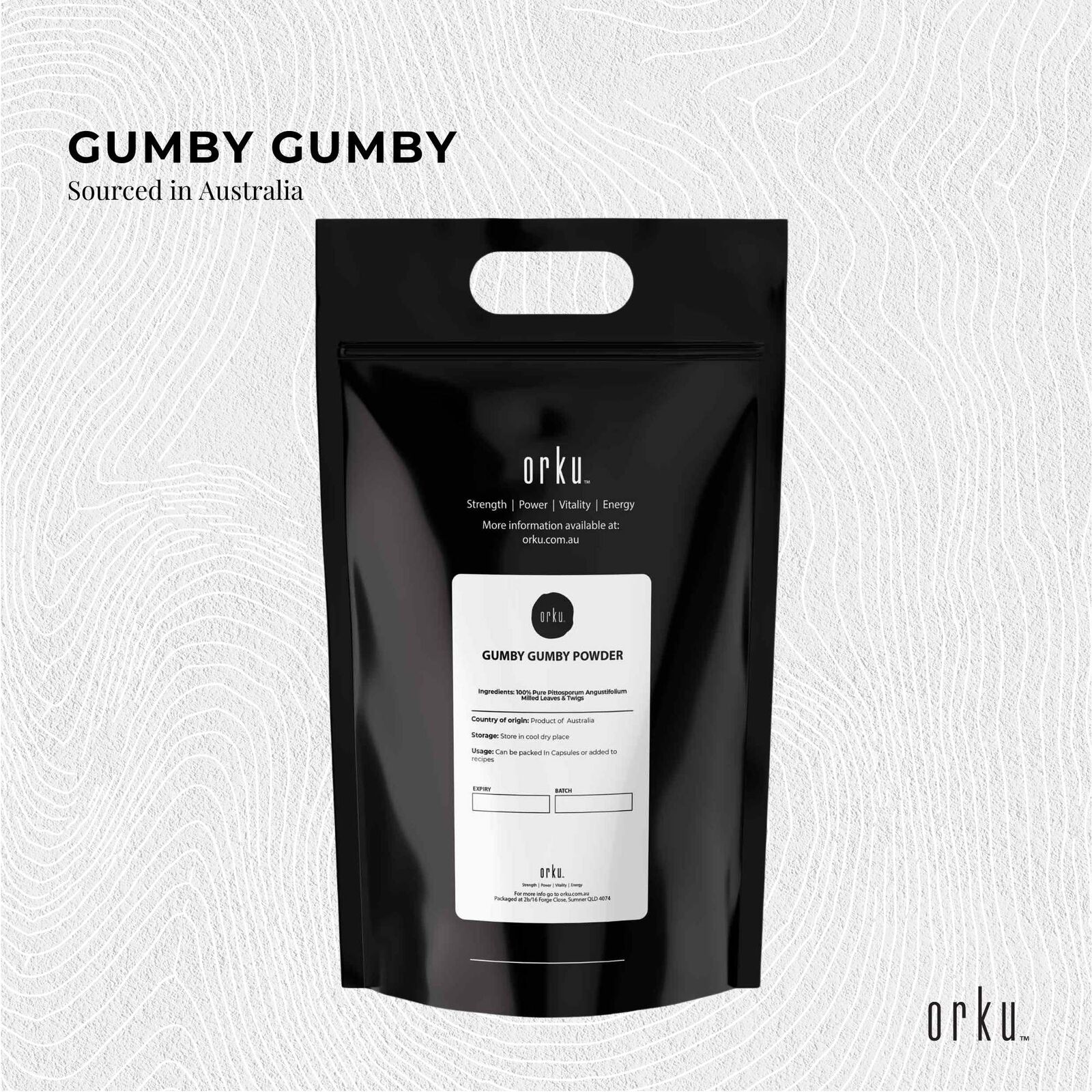 10Kg Gumby Gumby Pure Powder - Gumbi Aboriginal Plant Pittosporum Angustifolum Price