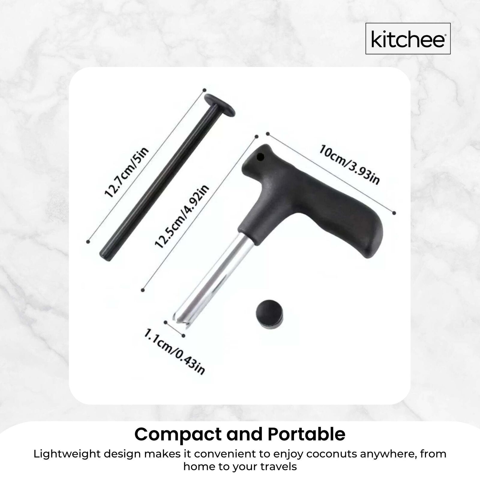 5x Kitchee Coconut Opener - Stainless Steel Hole Punch Kitchen Tool Price