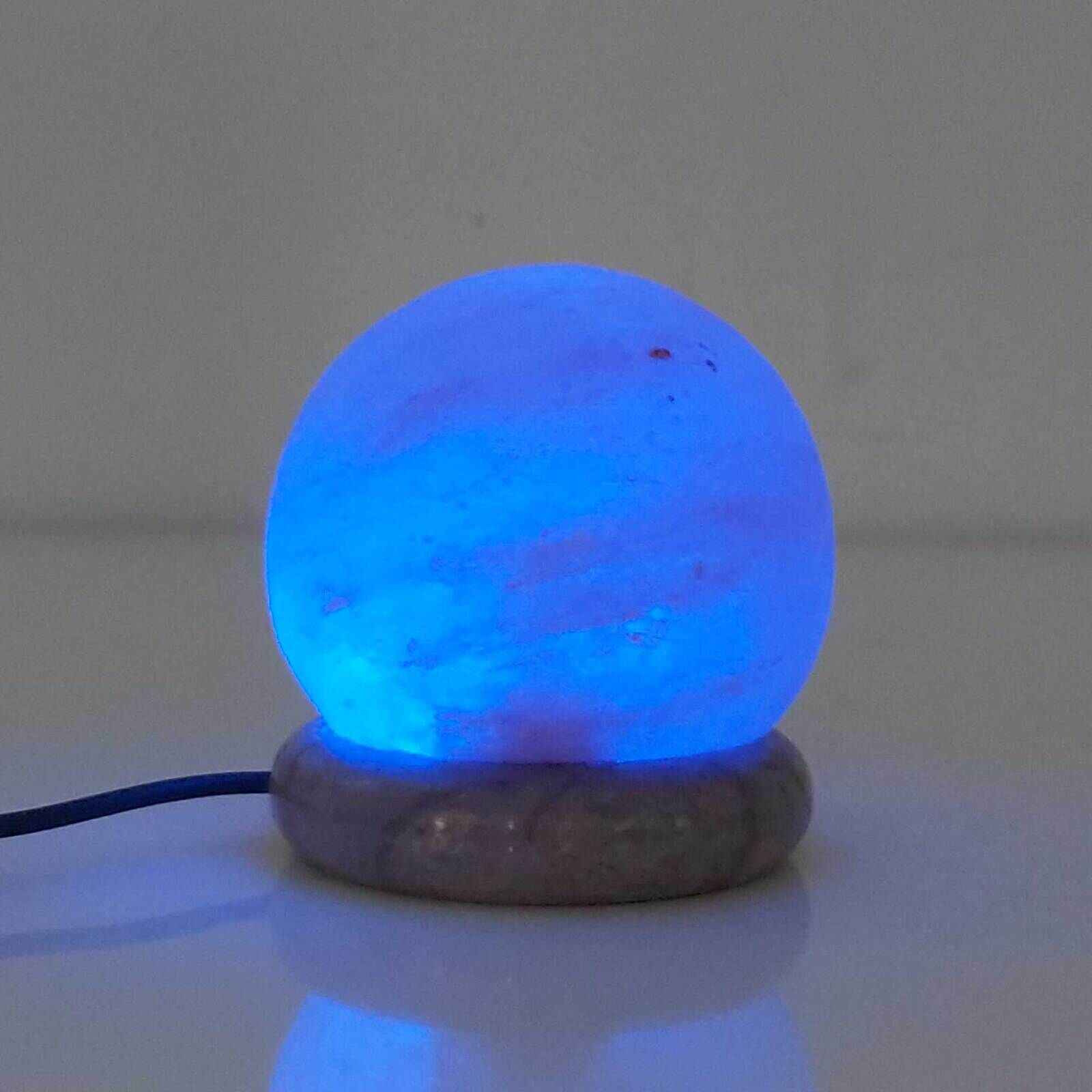 USB Colour Changing Salt Himalayan Lamp - Ball Sphere Shape Pink Rock LED Light Price