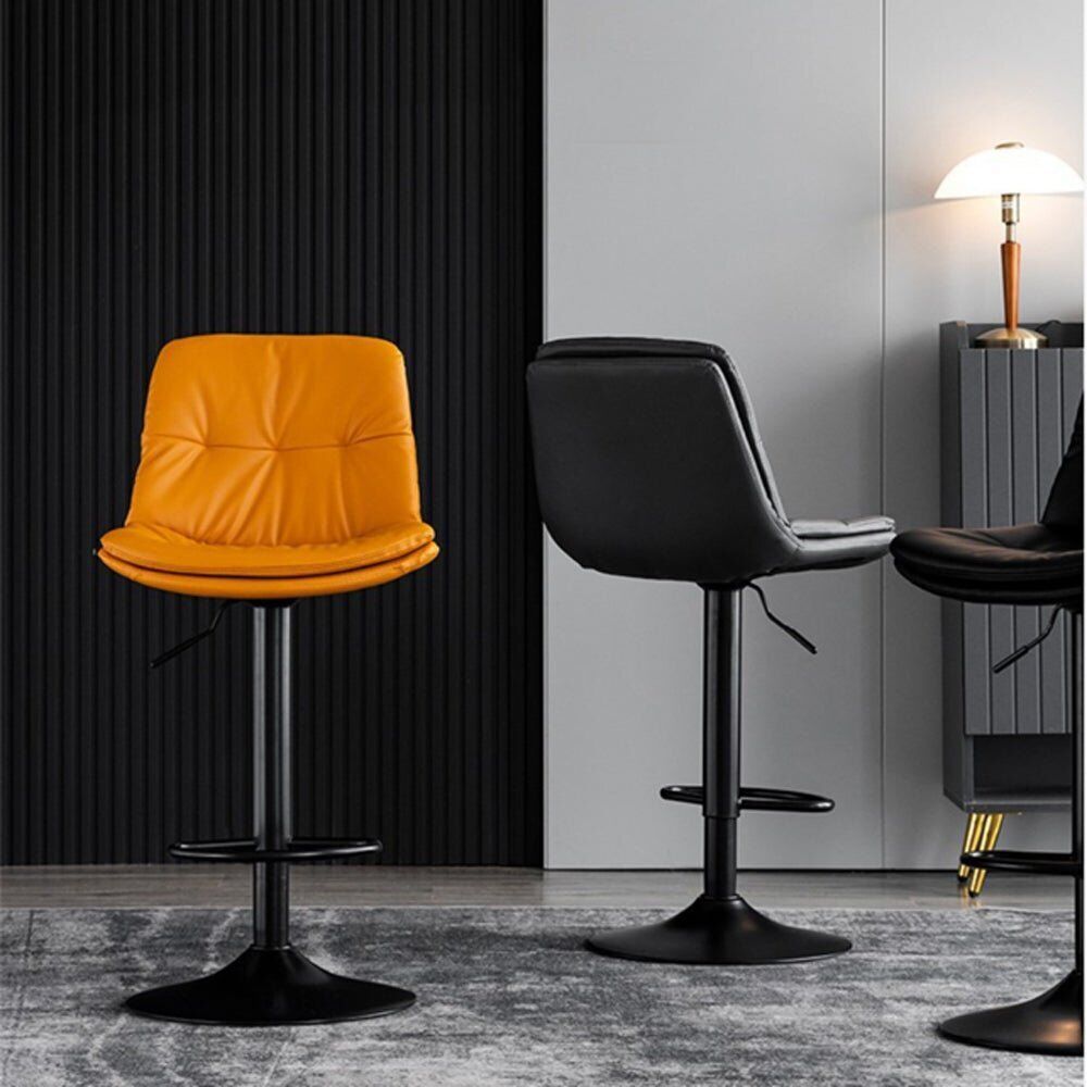 Bar Stools Kitchen Bar Stool Leather Barstools Swivel Gas Lift Counter Chairs x2 BS8406 Grey Price