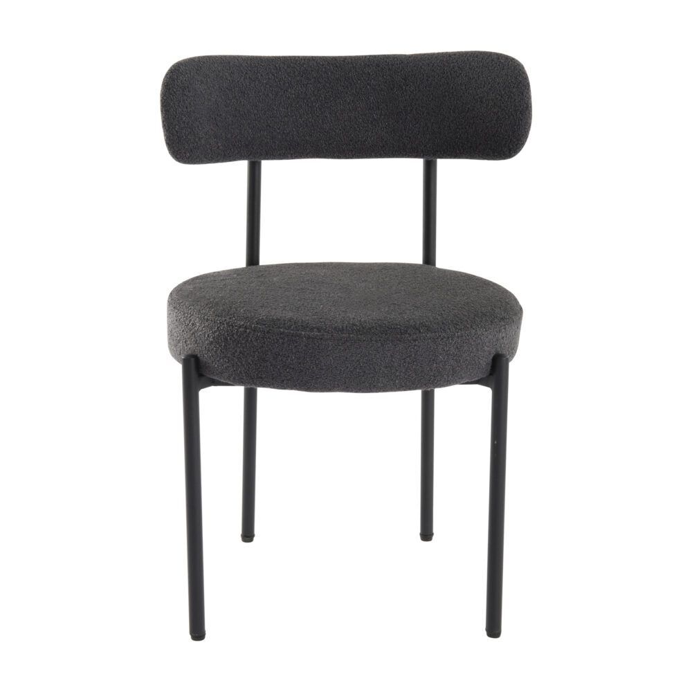 Charcoal Chic Boucle Elsa Dining Chairs Price