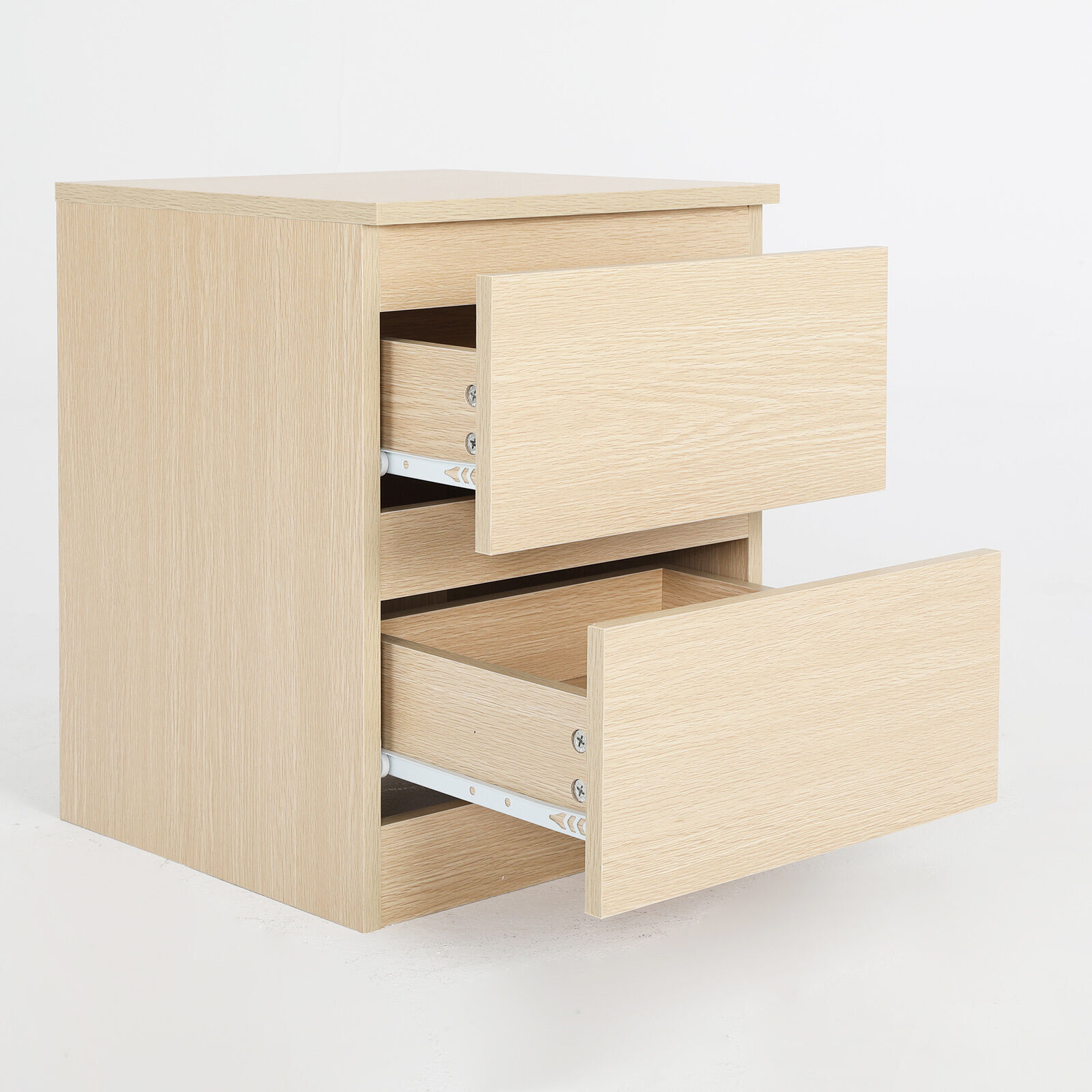 2X Bedside Table Side Storage Cabinet Nightstand Bedroom 2 Drawer JOSS OAK Price
