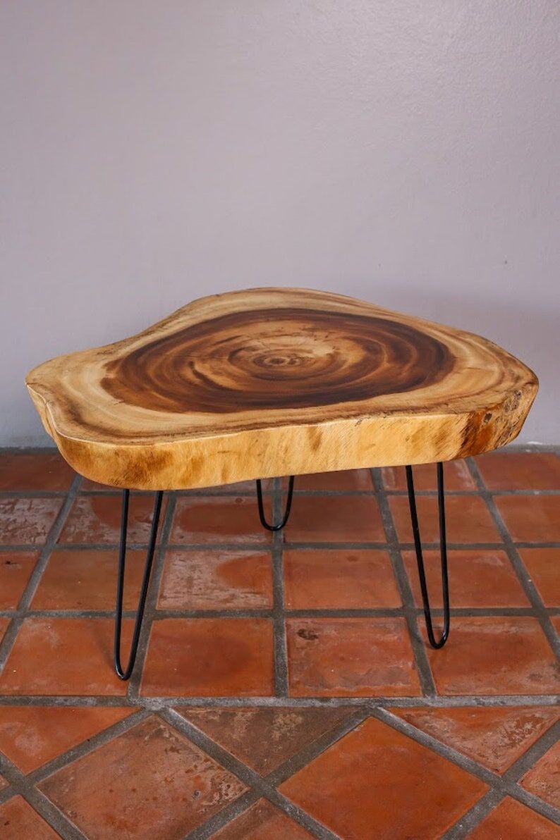 Round Raintree Wood Live Edge Coffee Table Price