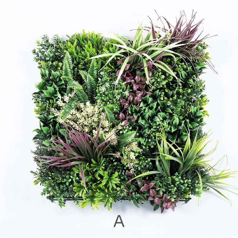 3 Artificial Plant Wall Grass Panels Vertical Garden Foliage Tile Fence 50X50 CM Price