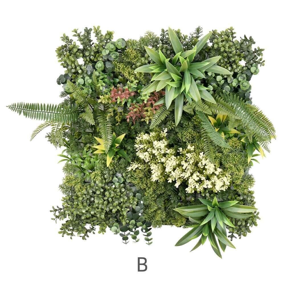 3 Artificial Plant Wall Grass Panels Vertical Garden Foliage Tile Fence 50X50 CM Price