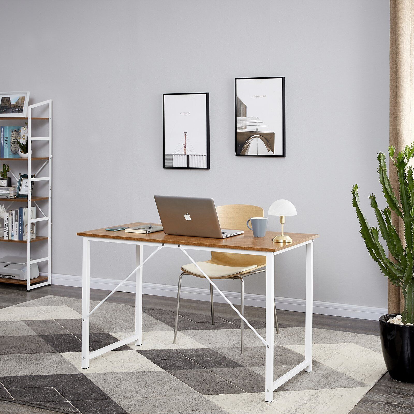 Computer Desk, Sturdy Home Office Gaming Desk for Laptop, Modern Simple Style Table, Multipurpose Workstation Price