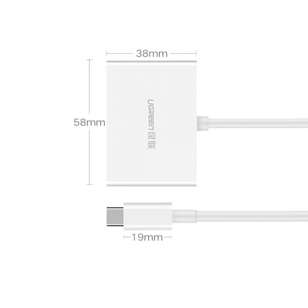 UGREEN 30843 Type-C to HDMI VGA Converter White Price