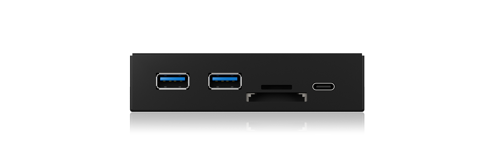 ICY BOX IB-HUB1417-i3 Frontpanel with USB 3.0 Type-C and Type-A hub with card reader Price