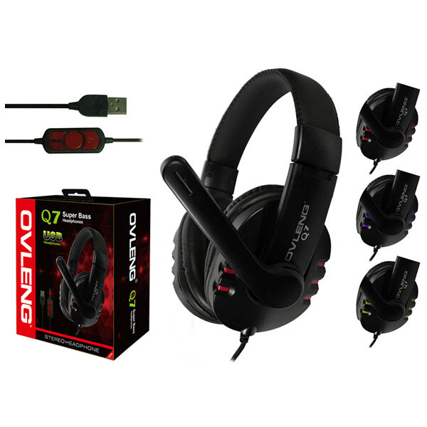 OVLENG Q7 USB Computer Headphones with Mic and Volume Control Price