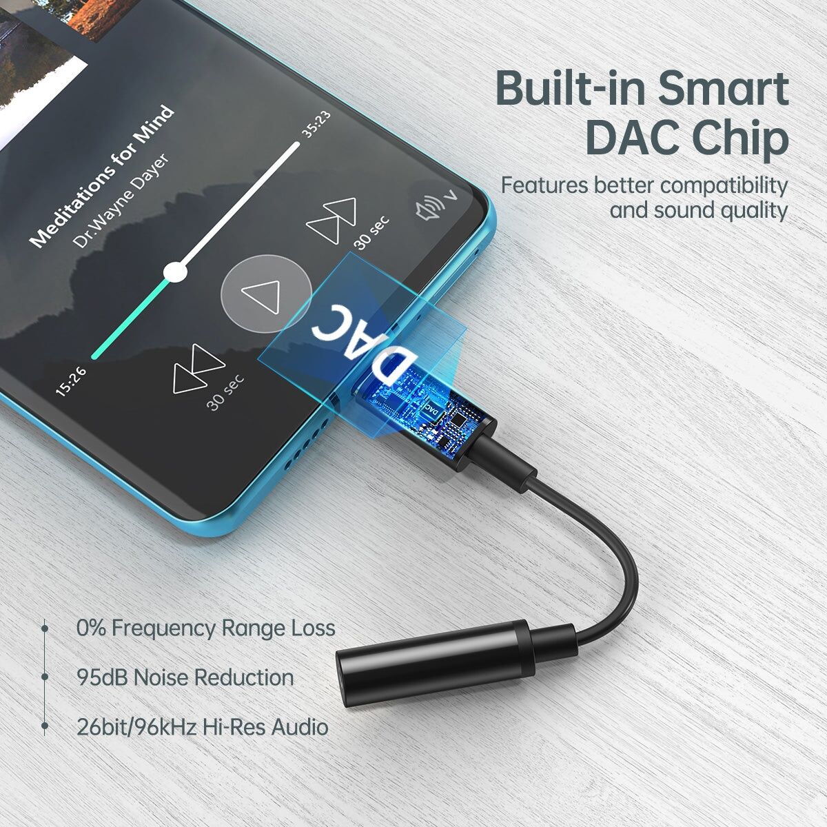 CHOETECH AUX003 USB-C To 3.5mm Headphone Adapter Price