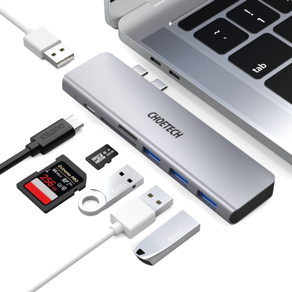 CHOETECH HUB-M23 7-in-1 MacBook Pro USB Adapter Price