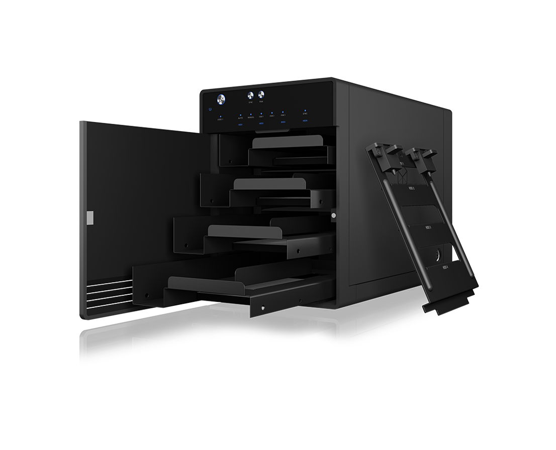 ICY BOX SINGLE enclosure for 4x HDD/SSD with USB 3.1 (Gen 2) Type-C interface and fan Price