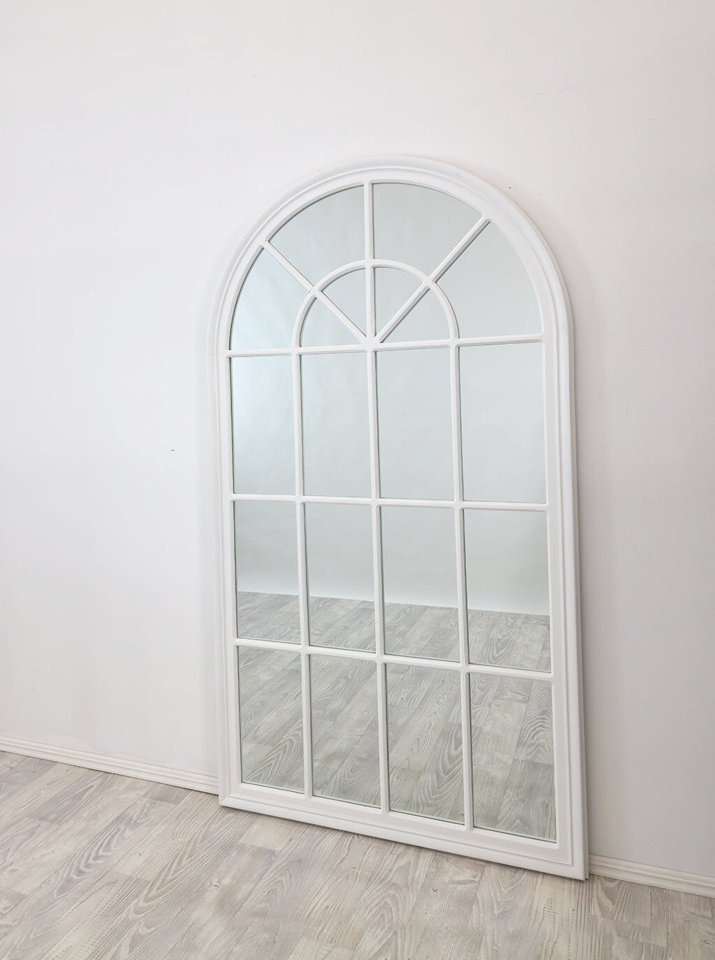 Window Style Mirror - White Arch 70 CM x 130 CM Price