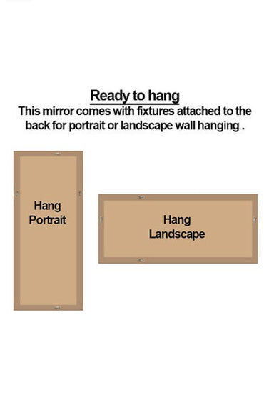 Window Style Mirror Full Length - Black 80 CM x 180 CM Price
