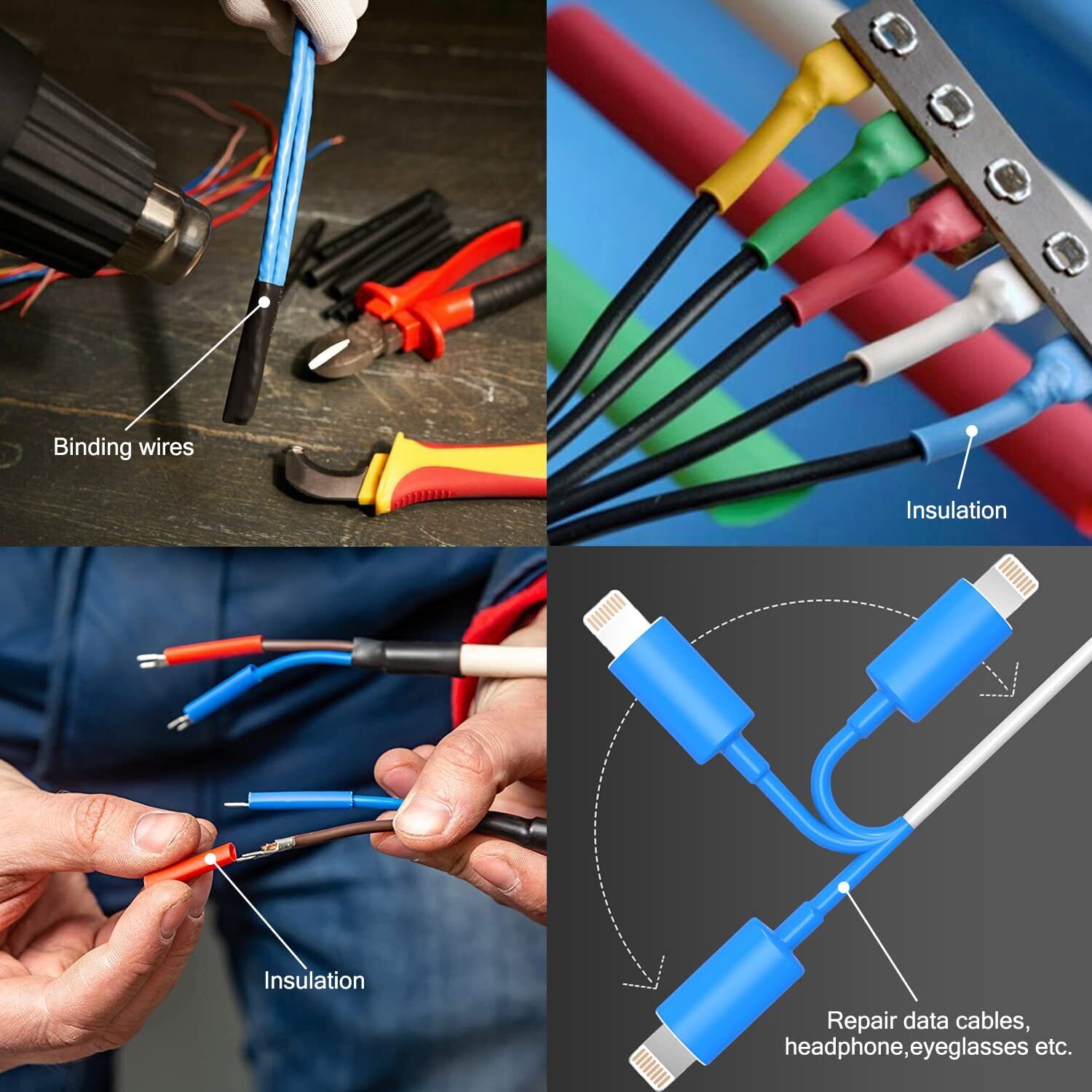 2m Polyolefin Shrink Tube 1" (25mm) 2:1 Ratio Heat Shrink Tubing Sleeving Wrap Shrinking Price
