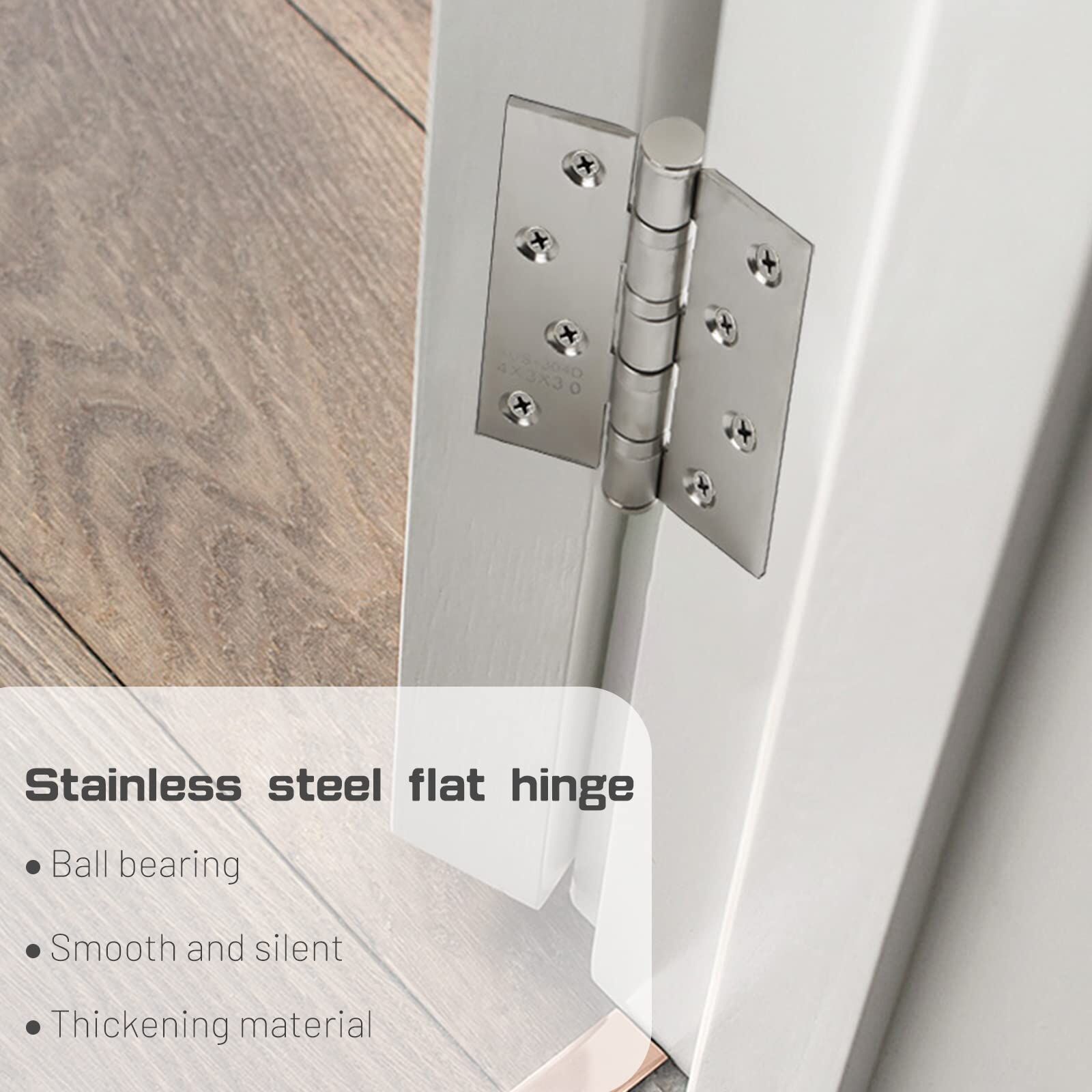 304 Flat Pin Hinge Spring 2Pack 100mm Folding Butt Door Cabinet Hinges Folding Furniture Hardware Price