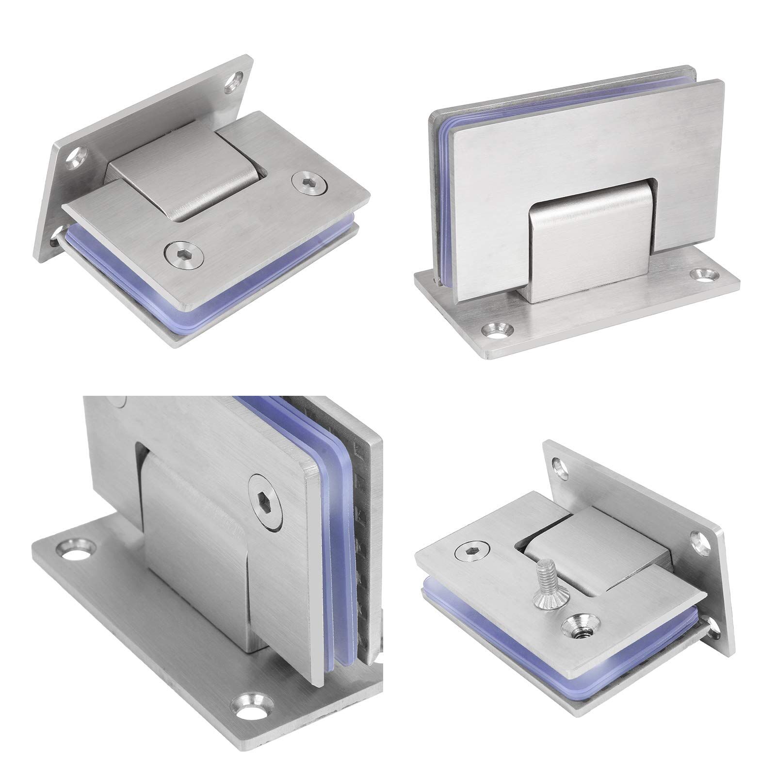 90 Degree Glass Door Cupboard Showcase Cabinet Clamp Glass Shower Doors Hinge 304 Steel Price