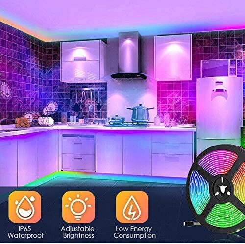 5050 RGB LED Strip Lights Waterproof SMD 300 IP65 5m 12V 44key IR Controller Price