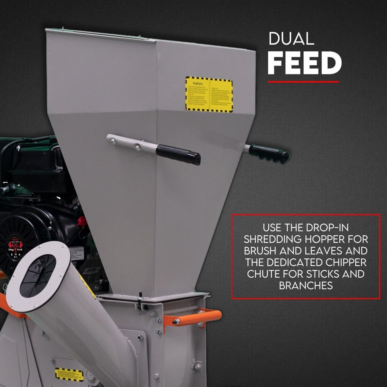 15HP Engine Wood Chipper Garden Mulcher Shredder Mulch Chip Tree Branch Price