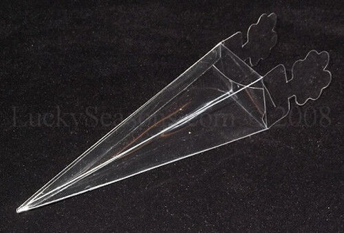 10 Pack of Clear Pyramid Triangle Shaped Small Clear Gift Box - Bomboniere Jewelry Gift Party Favor Model Candy Chocolate Soap Box Price