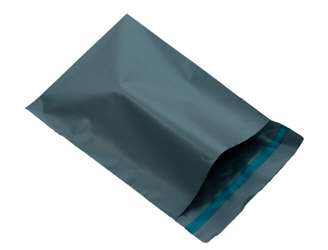 100 Bulk Buuy Pack - 400x300 mm GREY PLASTIC MAILING SATCHEL COURIER BAG POLY POSTAGE SHIPPING POST SELF SEAL Price