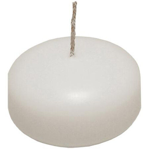 50 Pack of 4 Hour White Floating Candles - 4cm diameter - wedding party decoration Price