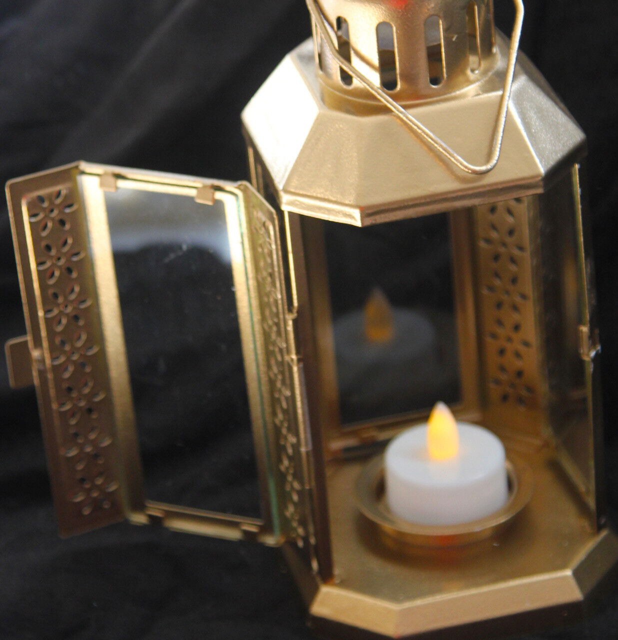 10 Pack of Gold Metal Miners Lantern Summer Xmas Wedding Home Party Room Balconey Deck Decoration 21cm Tealight Candle Price