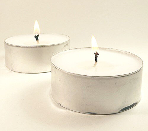 Bulk Buy Large Tealight Candles 6cm Wide in silver foil cup 100 in a pack - Party Event Wedding BBQ Dinner Romantic Ambience Decor Price