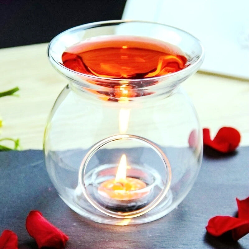 10 Bulk Buy Pack ofPerfume Scented Essential Oil Tealight Candle Burner Glass Lamp for Aromatherapy Spa Room Relax 14cm High Price