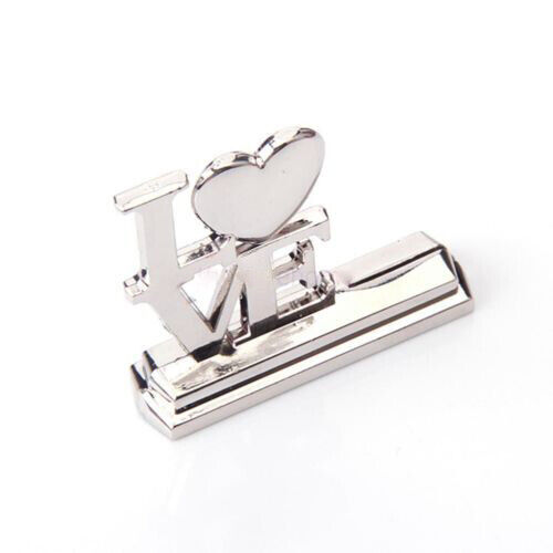 Wedding Name Card Place Stand Silver LOVE Letters - Wedding Anniversary or Engagement Party 10 pack Price