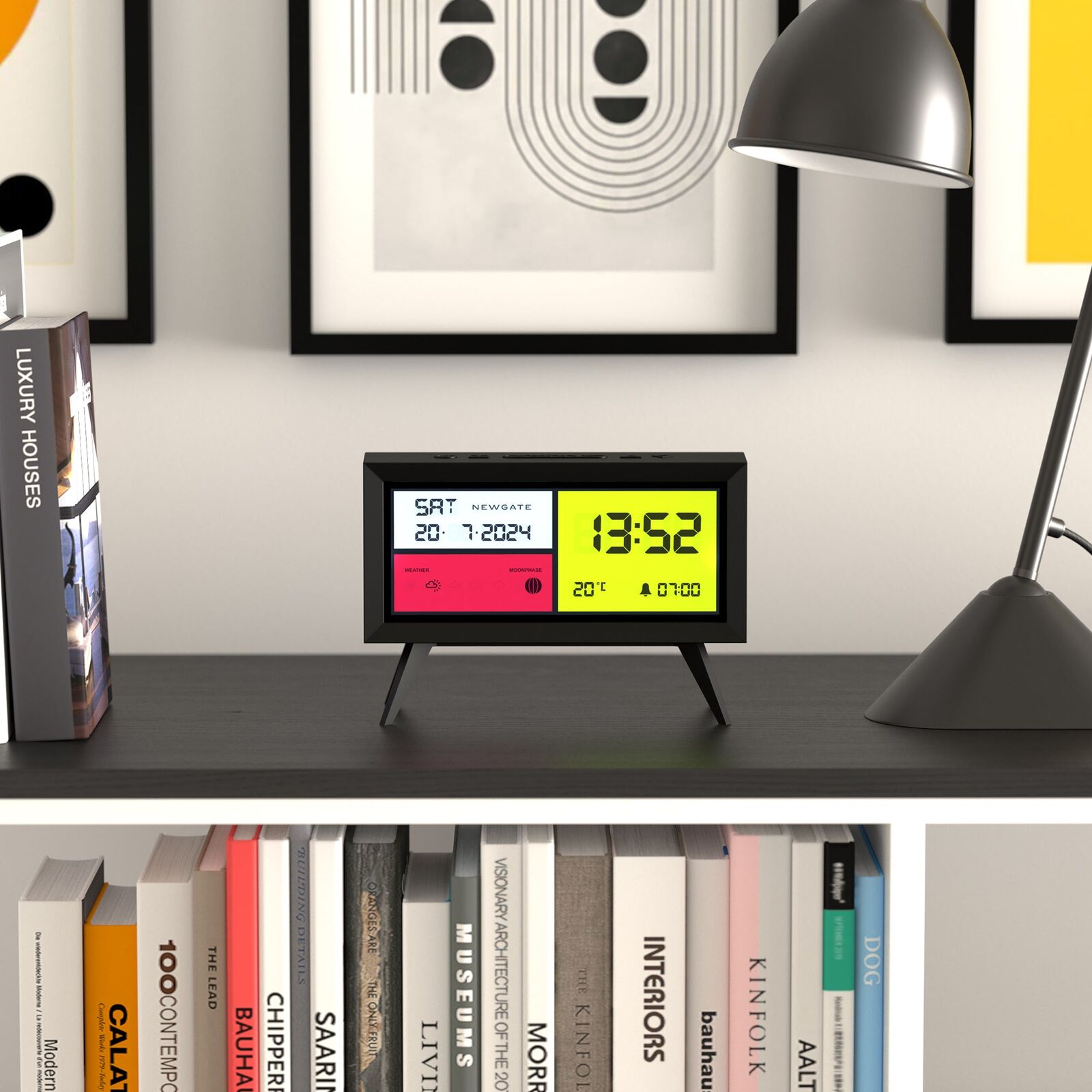 Newgate Spectronoma Lcd Alarm Clock Matte Black Price