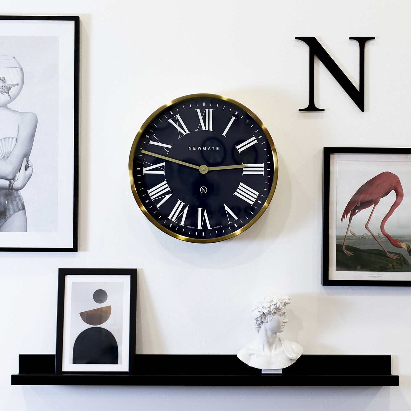 Newgate Mr Butler Wall Clock Radial Brass Price