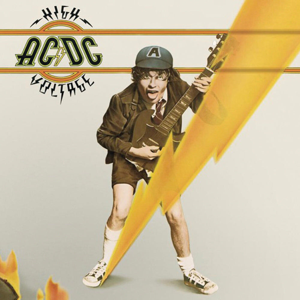 Ac/Dc High Voltage Vinyl Album & Crosley Record Storage Display Stand Price