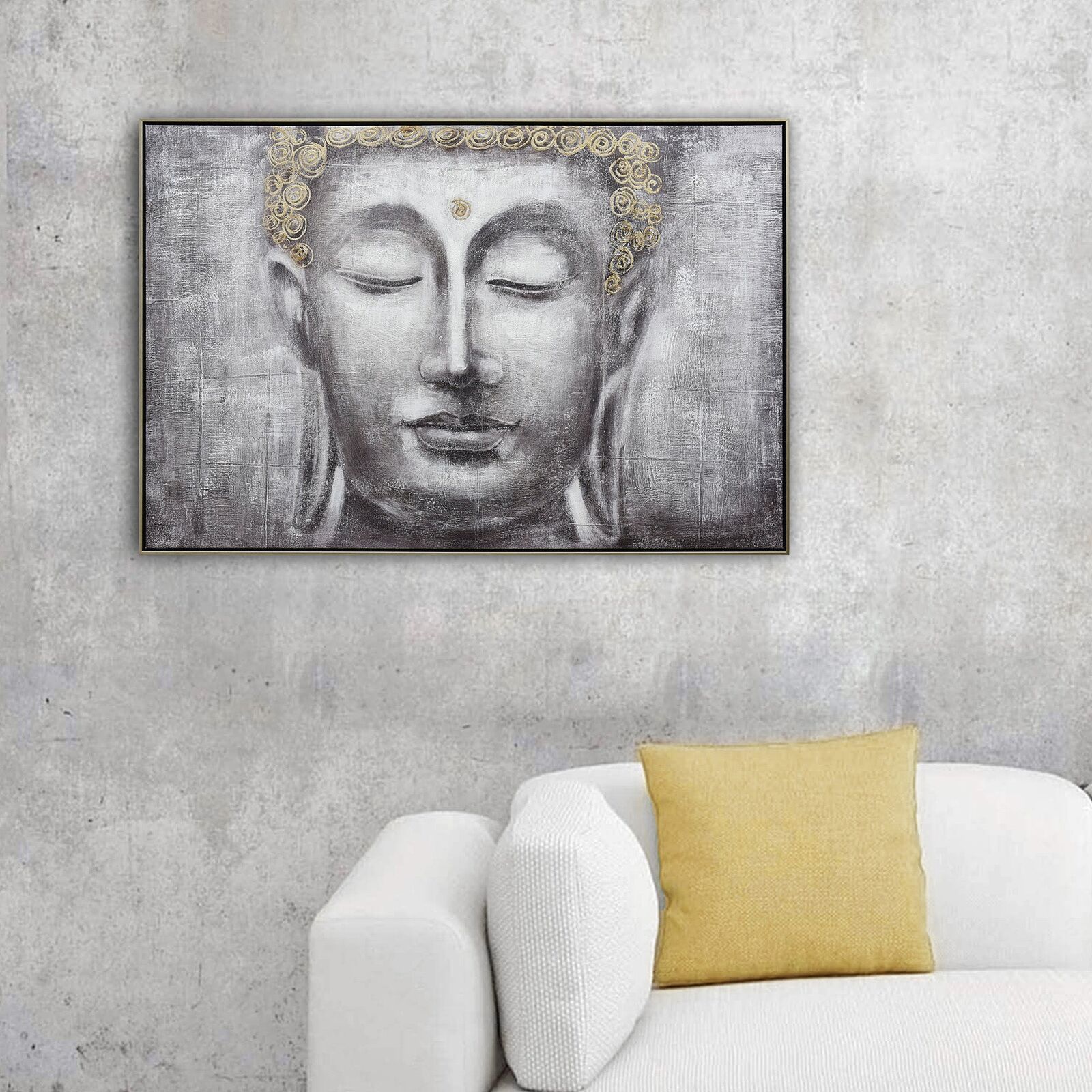 120X80cm Ethereal Enlightenment Champagne Framed Canvas Wall Art Price