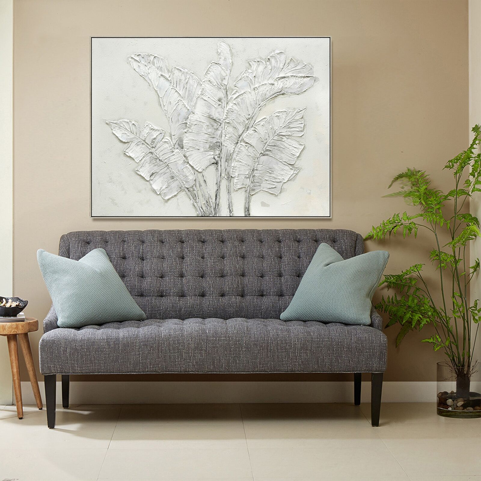 90X120cm Ethereal Paradise Light Wood Framed Hand Painted Canvas Wall Art Price