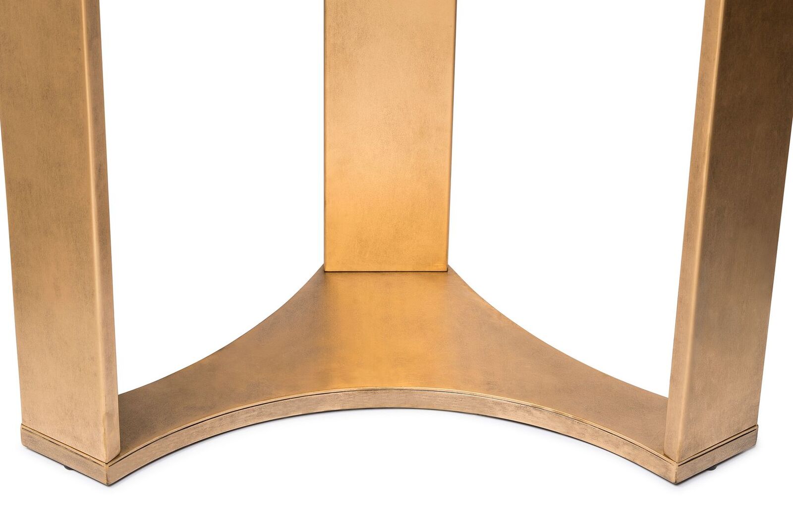 Contemporary Half Round Brass and Black Hallway Console Table Price