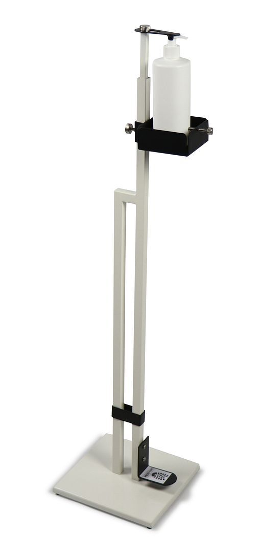 Lirash Touch Free Hand Sanitiser Dispenser Station Floor Stand Foot Operated - White Black Price