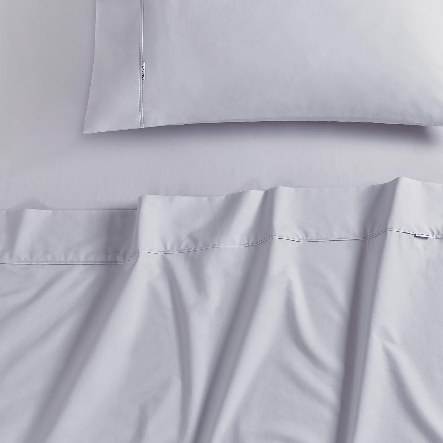 Gioia Casa Vintage Washed 100% Cotton Sheet Set with 2 Pillowcases - Silver - King Single Price