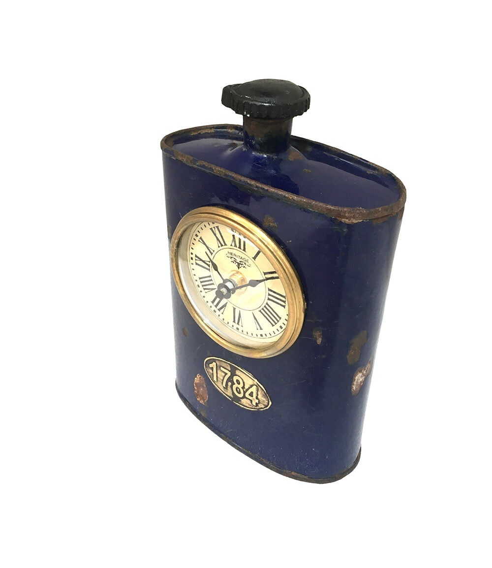 Table Clock - Old Iron Drinking Flask Price