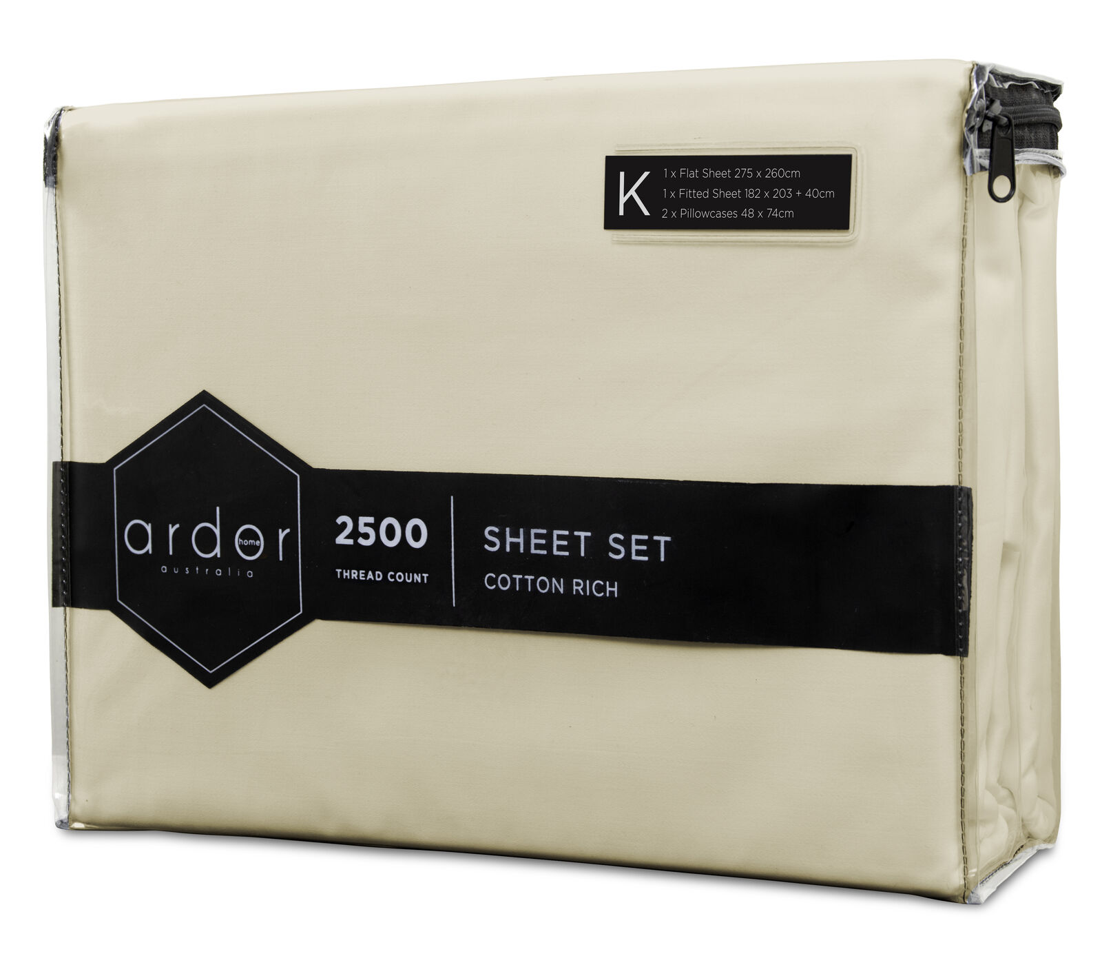 2500TC Cotton Rich SHEET SETS - KING Price