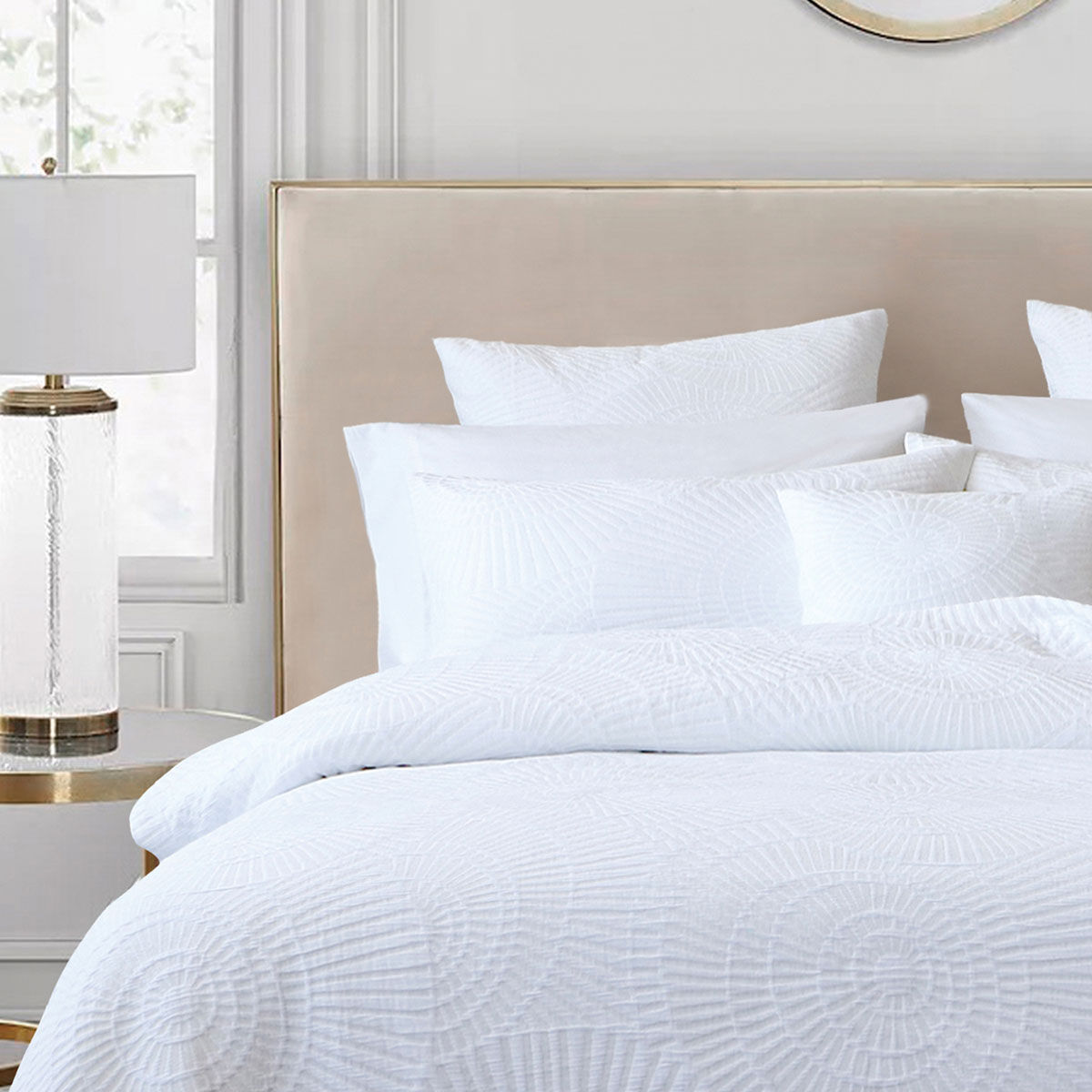 Bianca Byron White Quilt Cover Set Queen Price