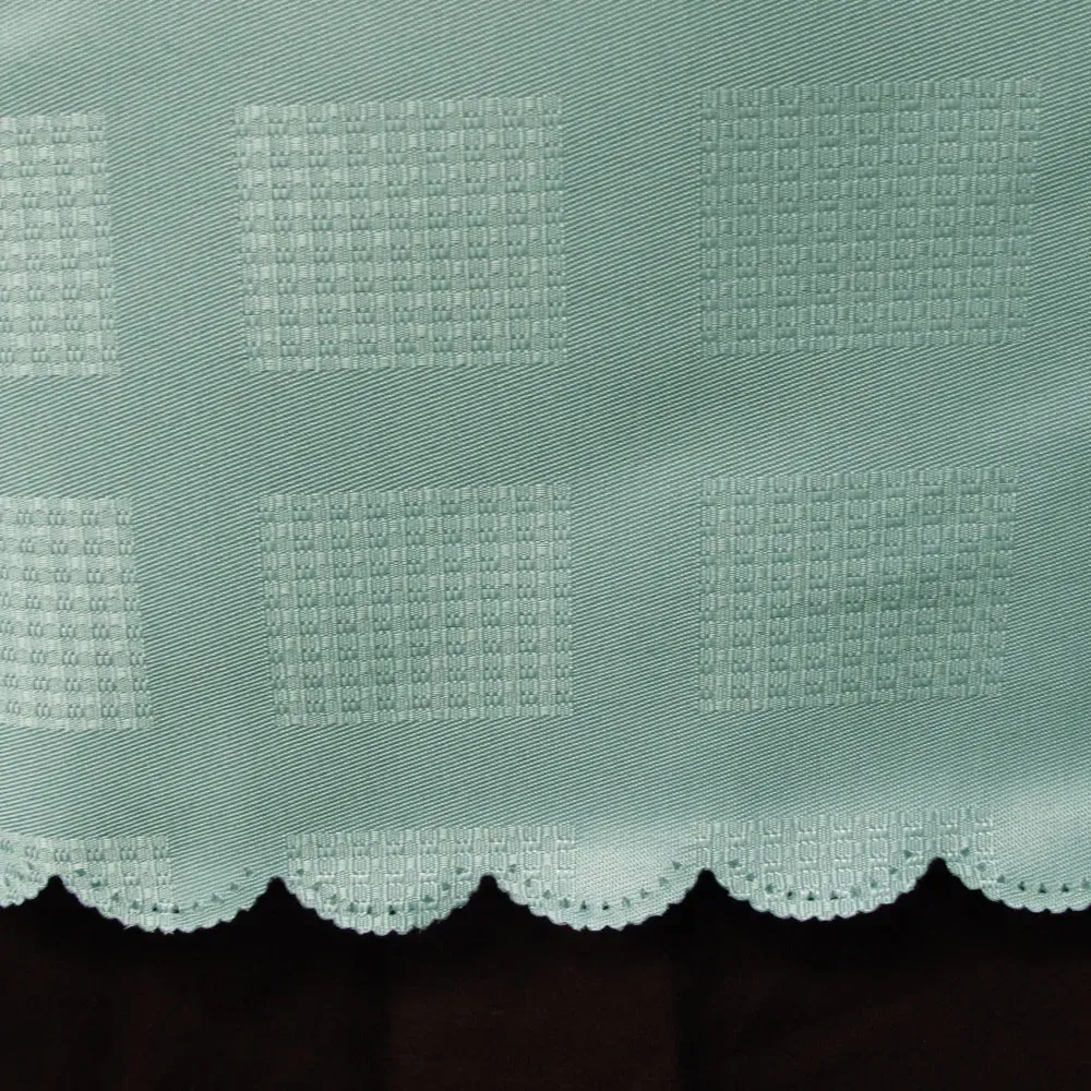 Jacquard Table Cloth Checkered Blue 180 cm Round Price