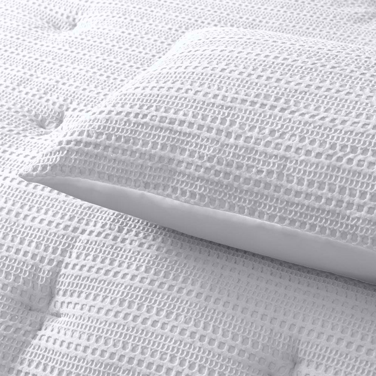 Accessorize Soho Waffle Dark Grey 3 Piece Comforter Set King Price