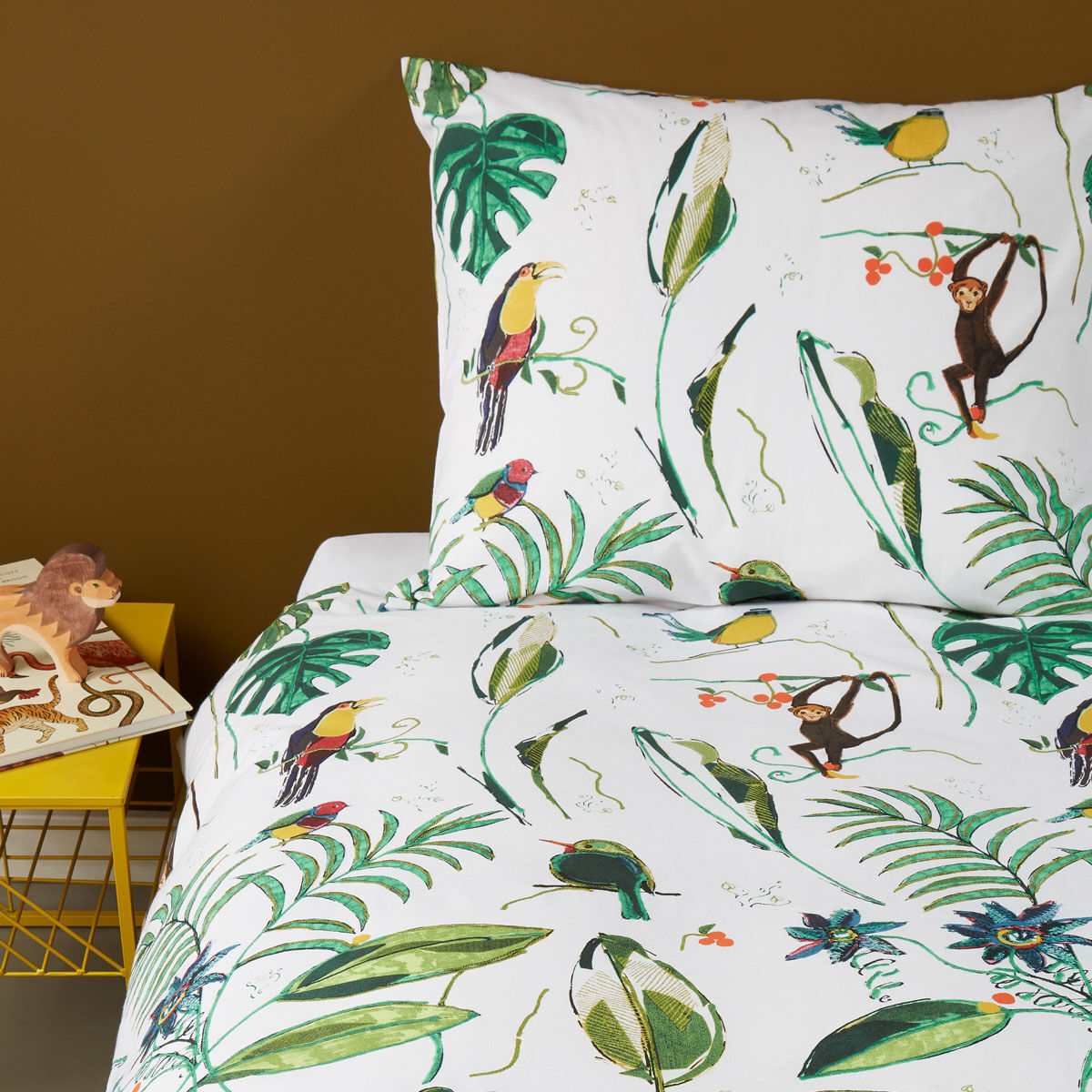 Bedding House Crazy Jungle Multi Cotton Quilt Cover Set Single Price