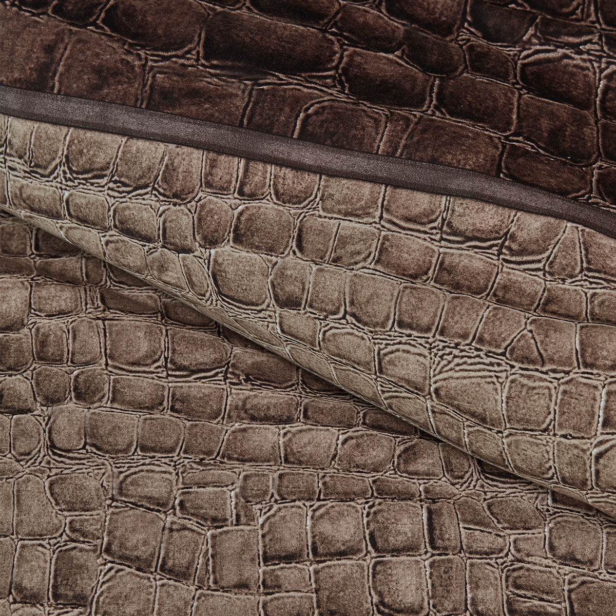 Riviera Maison Croco Brown Cotton Quilt Cover Set King Price