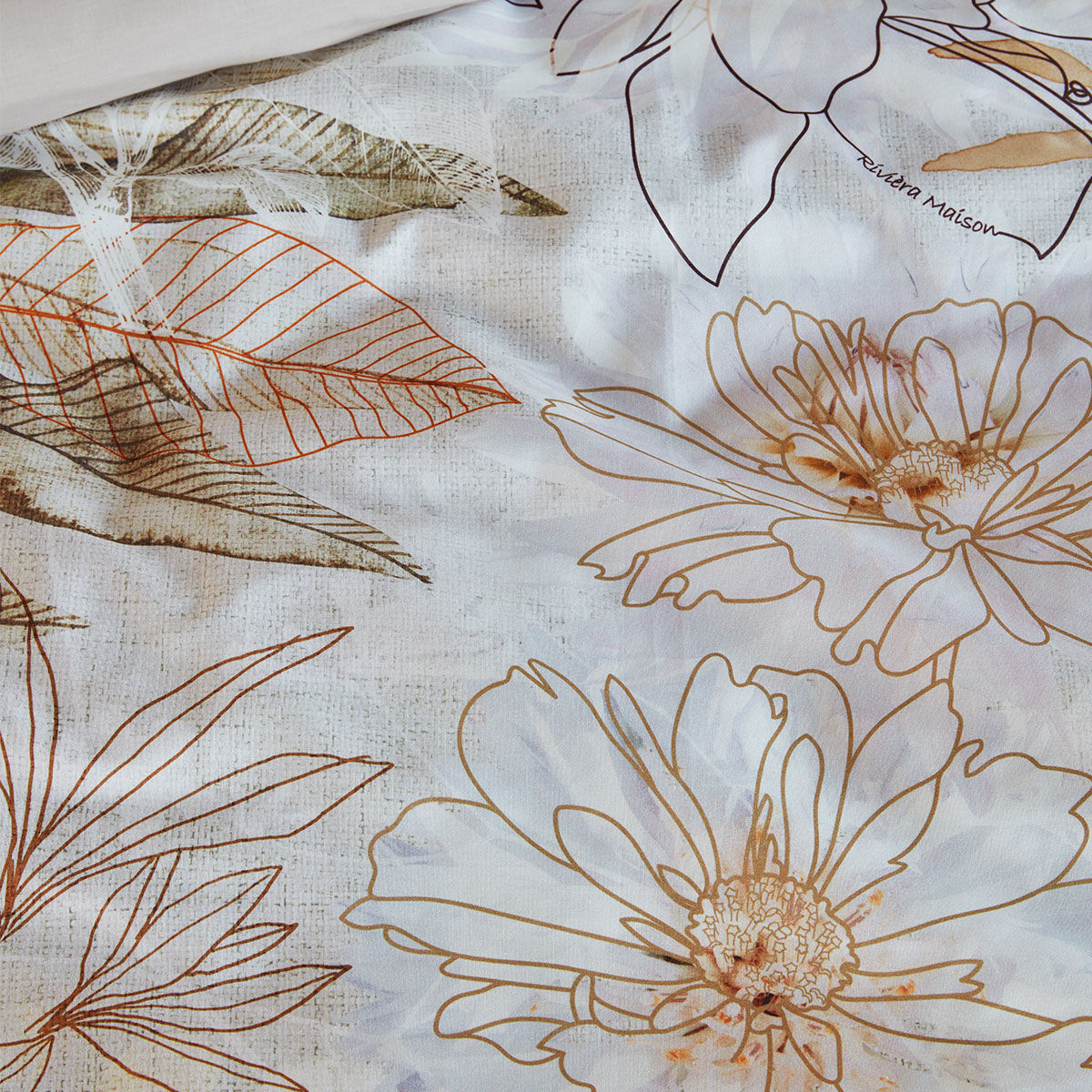 Riviera Maison Everlasting Natural Cotton Quilt Cover Set King Price