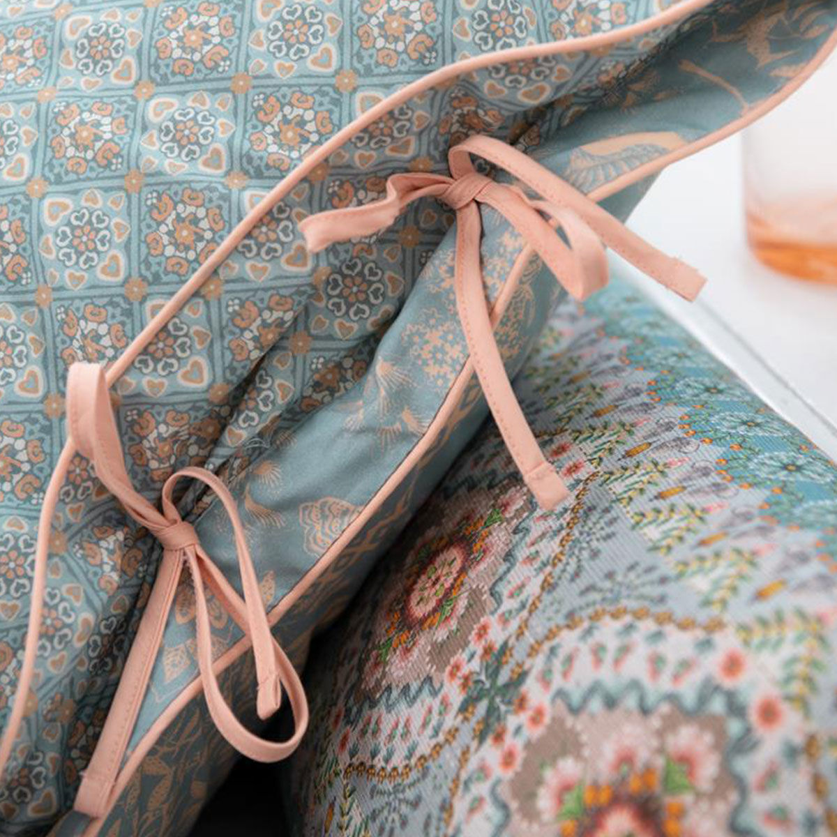 Origami Tree Light Blue Quilt Cover Set King Price