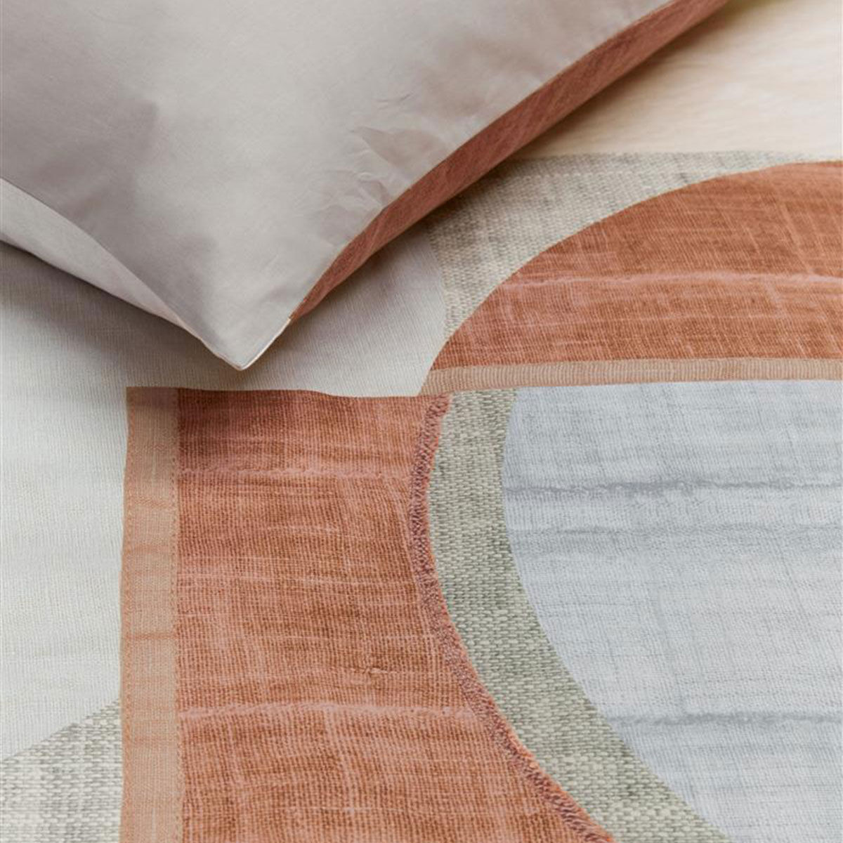 Pale Colouring Natural Cotton Quilt Cover Set King Price