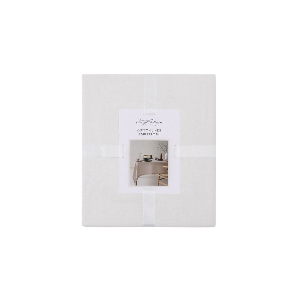 Vintage Design Homewares White French Linen Tablecloth 150cm x 275cm Price